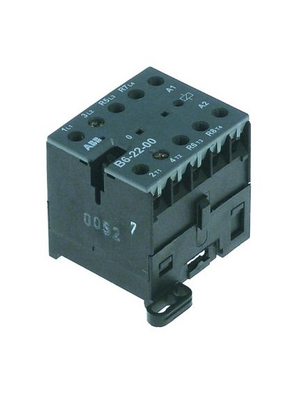 power contactor resistive load 20A 230VAC (AC3/400V) 12A/5.5kW main contacts 4NO