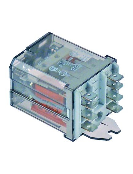 power relays FINDER 230VAC 16A 2CO connection F6.3 bracket mounting dimensions 68x38.2x35.8mm