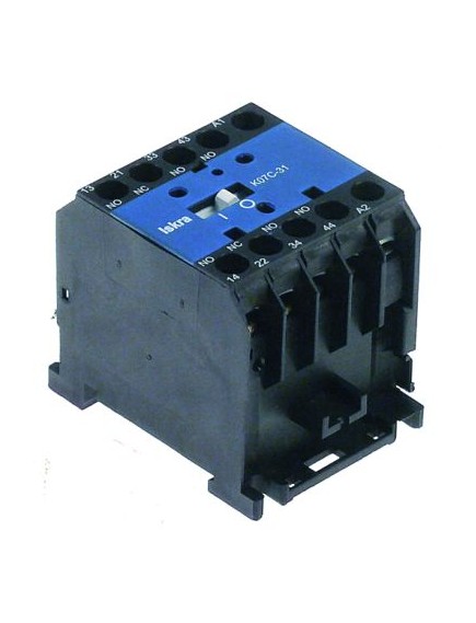 Auxiliary contactor 230VAC connection screw connection AC15 4A AC1 20A