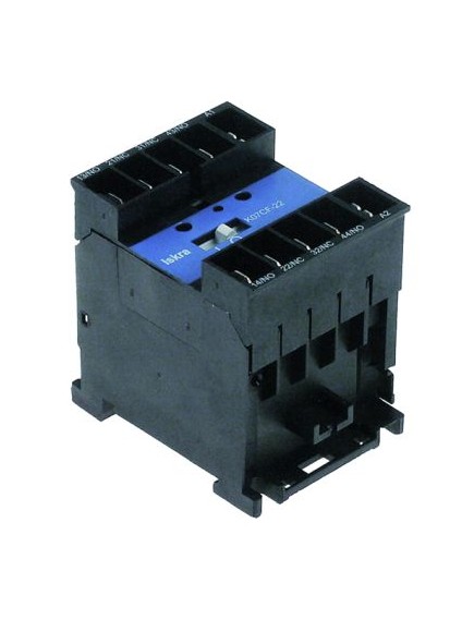 Auxiliary contactor 230VAC connection male faston 6.3mm AC15 4A AC1 16A