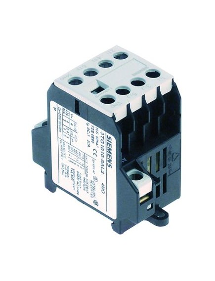 power contactor resistive load 20A 230VAC (AC3/400V) 8.4A/4kW main contacts 4NO