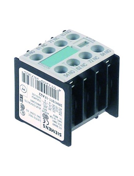 Auxiliary contact resistive load 10A connection screw connection type 3RH1911-1FA40