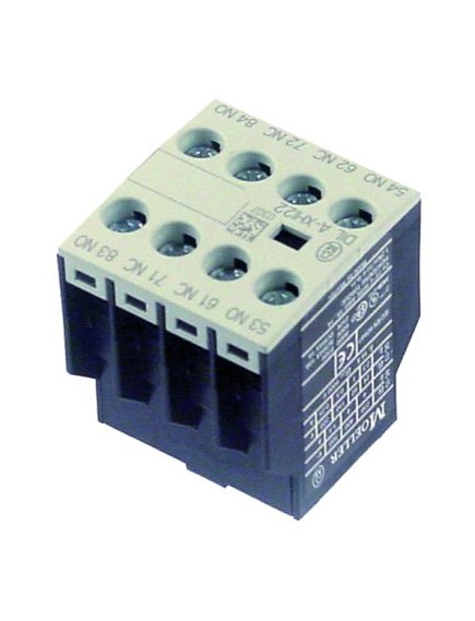 Auxiliary contact connection screw type DILA-XHI22 AC15 16A for contactors DILEM contacts 2NO/2NC