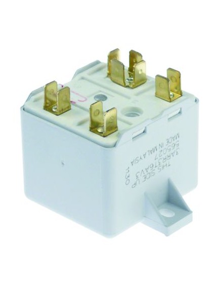 Anlaufrelais 230V 1NO/1NC Anschluss Flachstecker 6,3mm mit Lasche