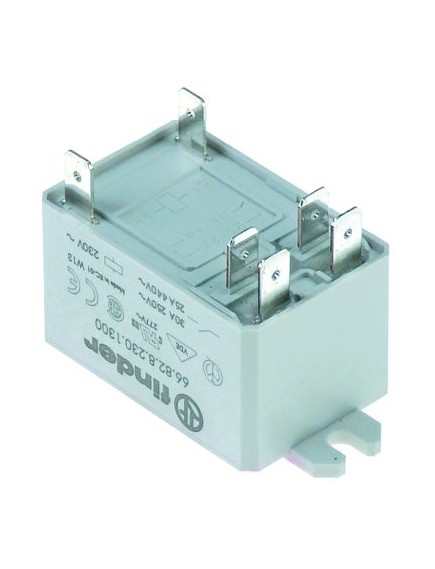 power relays FINDER 230VAC 30A 2NO connection F6.3 bracket mounting manuf. no. 66.82.8.230.0300