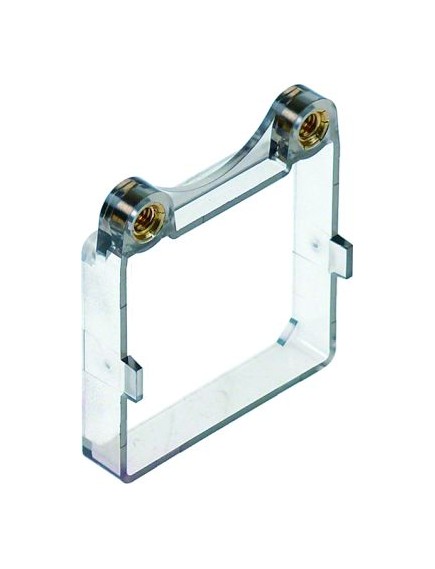 Adapter for flange mounting suitable for Finder relay 62 series.
