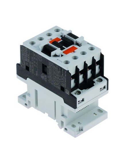 power contactor resistive load 25A 230VAC (AC3/400V) 9A/4.2kW main contacts 3NO