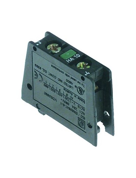 Auxiliary contact connection screw type HA10 AC15 6A AC1 25A for contactors K2/K5 contacts 1NO