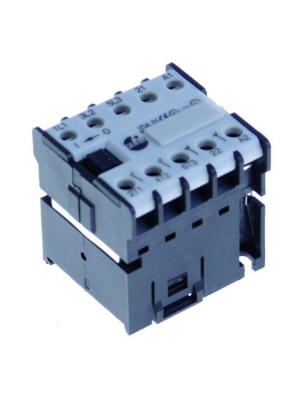 contactor resistive load 16A 230VAC (AC3/400V) 6.1A/2.2kW main contacts 3NO