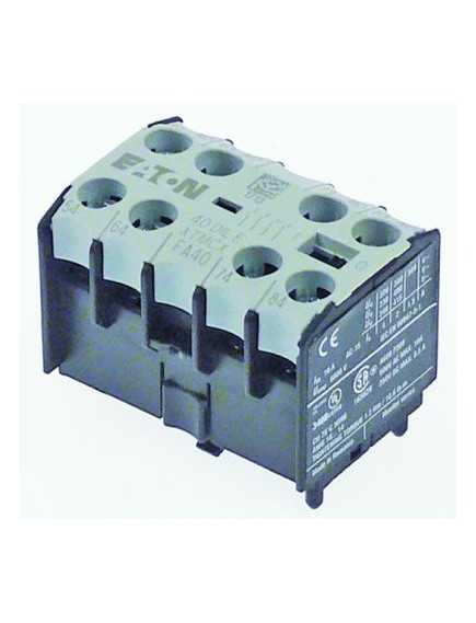 Auxiliary contact connection screw type 40 DILE AC15 10A for contactors DILEM/DILER contacts 4NO