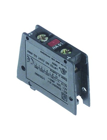 Auxiliary contact connection screw type HA01 AC15 10A AC1 25A for contactors K2/K5 contacts 1NC