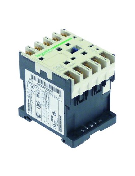 auxiliary contactor 230VAC AC1 10A type CA2KN407M7 connection male faston 2.8mm/6.3mm contacts 4NO
