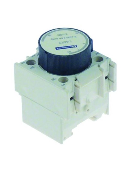 auxiliary contact contacts 1NC/1NO AC15 10A connection screw type LADT2 time delay 0.1-30s