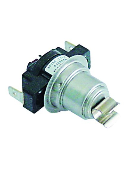 Bi-metal safety thermostat kit switch-off temp. 110°C 1NC 16A connection F6.3 Bi-metal safety thermostat kit switch-off temp. 110°C 1NC 16A connection F6.3