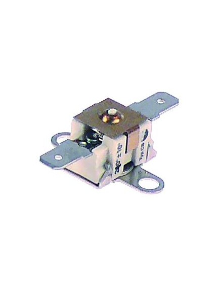 Bi-metal safety thermostat switch-off temp. 210°C 1NC 16A hole distance 24mm connection F6.3 1-pole