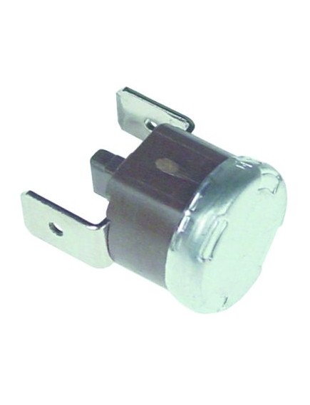 Bi-metal safety thermostat switch-off temp. 110°C 1NC 16A hole distance 24mm 2 hole fixing