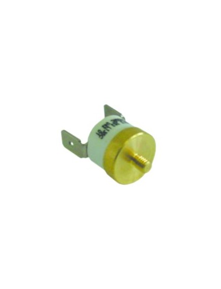 bi-metal safety thermostat switch-off temp. 135°C 1NC 1-pole 16A connection F6.3 M4