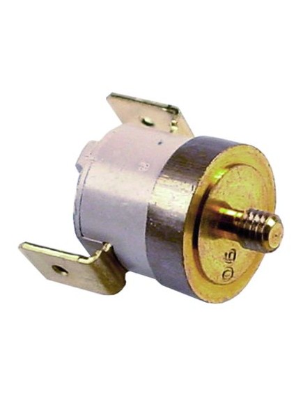 bi-metal thermostat switch-off temp. 90°C 1NC 1-pole 16A connection F6.3 M4