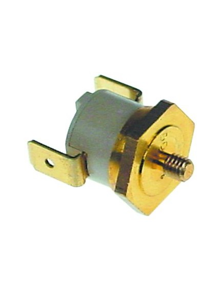 bi-metal thermostat switch-off temp. 100°C 1NC 1-pole 16A connection F6.3 M4