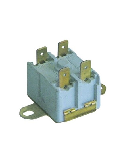 Anlegethermostat LA 40mm Abschalttemp. 115°C 2NC 2-polig 16A 250V Anschluss F6,3 2-Lochbefestigung