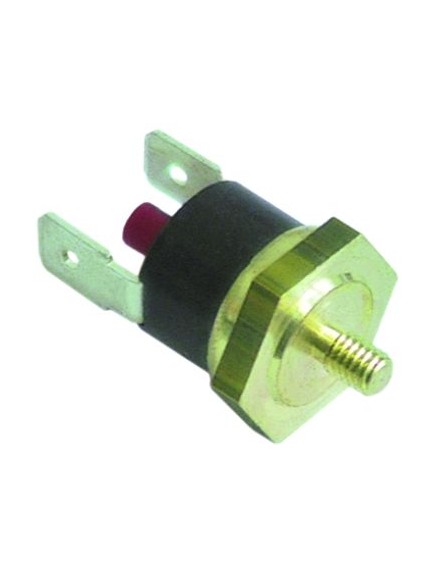 Bi-metal safety thermostat switch-off temp. 152°C 1NC 10A M4 connection F6.3 1-pole Bi-metal safety thermostat switch-off temp. 152°C 1NC 10A M4 connection F6.3 1-pole