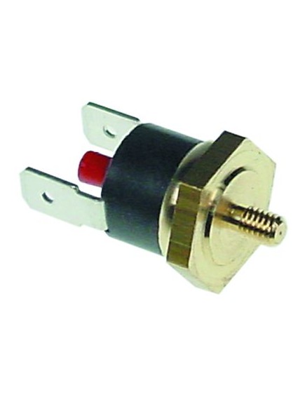 bi-metal safety thermostat switch-off temp. 165°C 1NC 1-pole 16A connection F6.3 M4