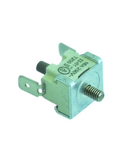 bi-metal safety thermostat switch-off temp. 115°C 1NC 1-pole 16A connection F6.3 M4 bi-metal safety thermostat switch-off temp. 115°C 1NC 1-pole 16A connection F6.3 M4