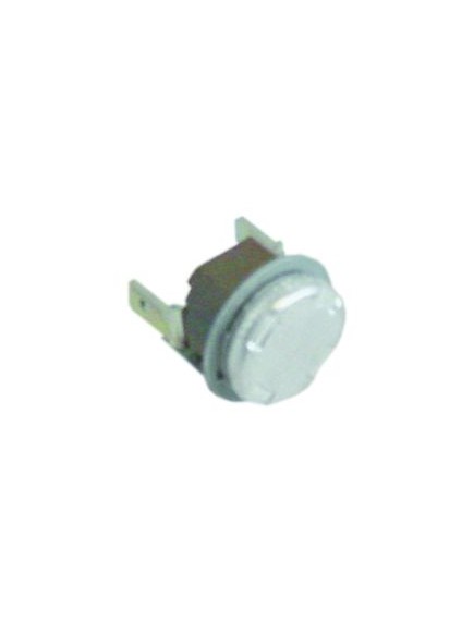 bi-metal thermostat switch-off temp. 95°C 1NC 10A 250V connection F6.3