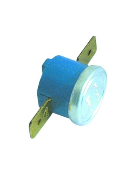 bi-metal thermostat switch-off temp. 100°C 1NC 1-pole 16A 250V connection F6.3