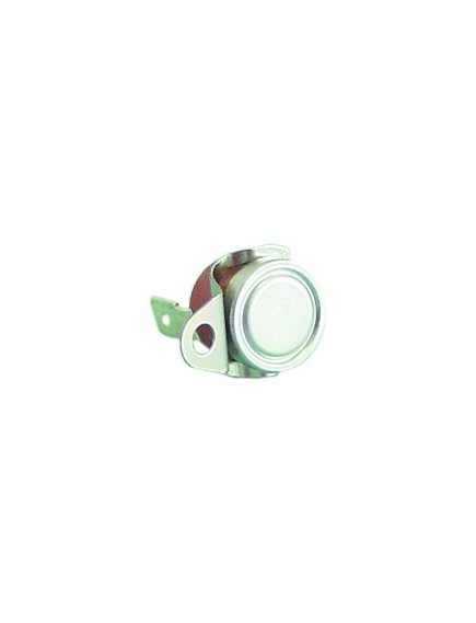 Bi-metal safety thermostat switch-off temp. 105°C 1NC 10A 1 hole fixing connection F6.3 1-pole Bi-metal safety thermostat switch-off temp. 105°C 1NC 10A 1 hole fixing connection F6.3 1-pole