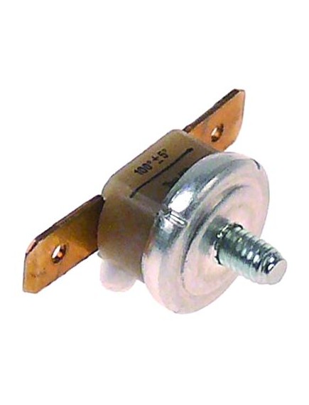 bi-metal safety thermostat switch-off temp. 100°C 1-pole