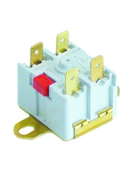 bi-metal safety thermostat hole distance 40mm switch-off temp. 105°C 2NC 2-pole 16A 250V bi-metal safety thermostat hole distance 40mm switch-off temp. 105°C 2NC 2-pole 16A 250V