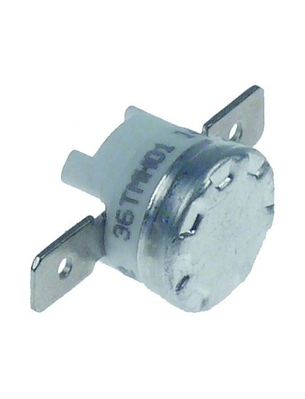 bi-metal thermostat switch-off temp. 180°C 1NC 1-pole connection F6.3 ? 16mm