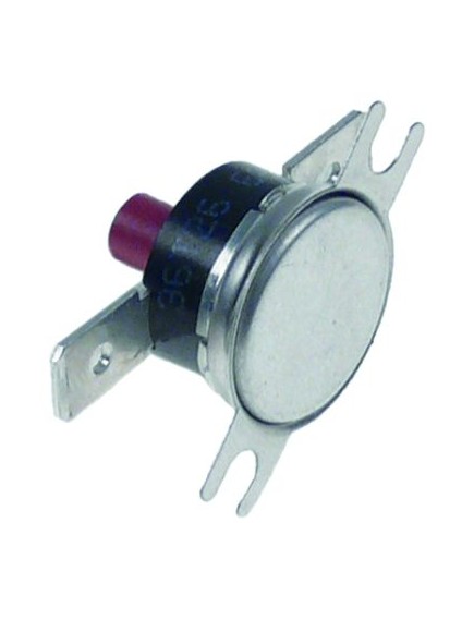 bi-metal safety thermostat hole distance 23,5mm switch-off temp. 100°C 1NC 1-pole connection F6.3 bi-metal safety thermostat hole distance 23,5mm switch-off temp. 100°C 1NC 1-pole connection F6.3