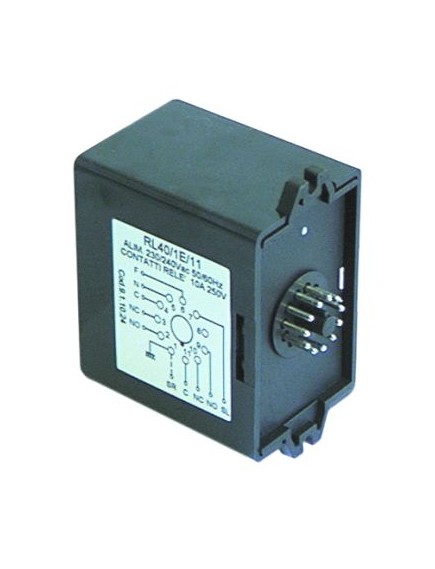 level relay 230V voltage AC 50/60Hz 11-pole 10A connection plug-in connection round 11-pole