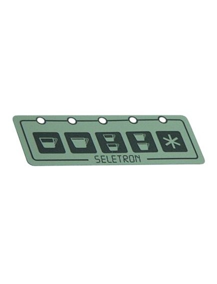 keypad foil L 110mm W 38mm buttons 5