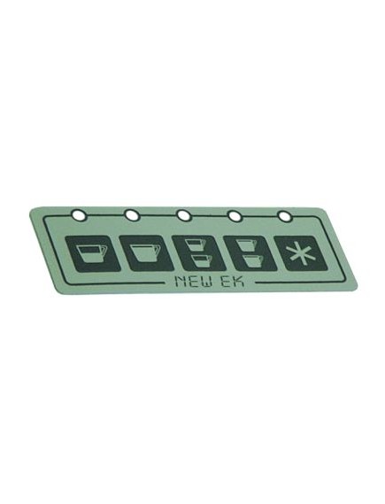 keypad foil L 110mm W 38mm buttons 5