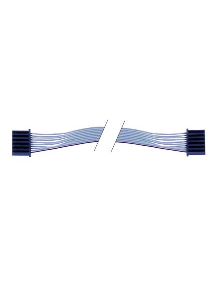 ribbon cable 10-pole L 800mm raster size 2,54mm