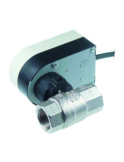 Ball valve inlet 3/4  IT outlet 3/4  IT 230V L 65mm closed off-current connection cable 200mm