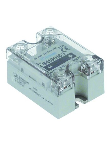 solid state relay CROUZET 1 phase 25A 24-280V 3-32VDC L 58mm W 45mm screw type GN84136163