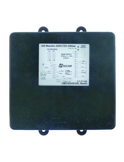 Zentraleinheit 2-gruppig 230V Spannung AC Dosierung + Niveauregelung Typ 3d5 Maestro 2GRCTZD