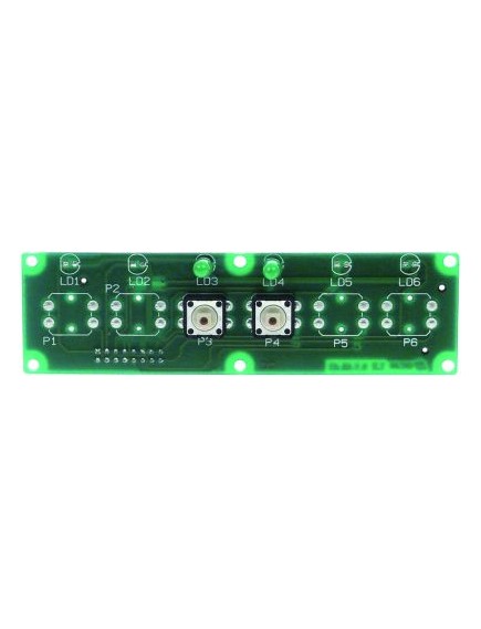 keypad PCB for coffee machine L 123mm W 35mm buttons 2