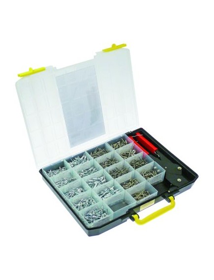 Assortment case with riveting pliers Profi blind rivets