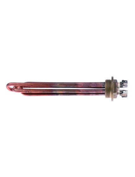 heating element 3000W 230/400V heating circuits 3 thread 1?  L 238mm W 32mm H 26mm tube ? 8mm