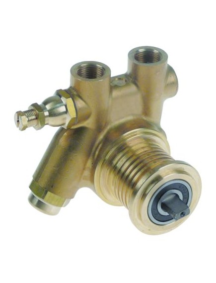 pump head PO104X FLUID-O-TECH L 82mm 100l/h connection 3/8  GAS with filter an bypass brass