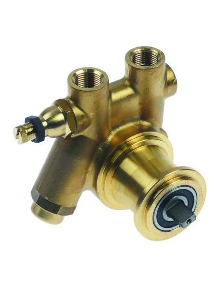 pump head PA204X FLUID-O-TECH L 82mm 200l/h connection 3/8  GAS with filter an bypass brass