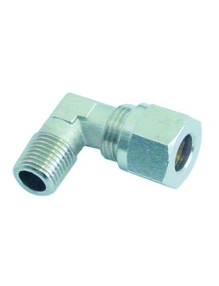 angle piece thread 1/4  ET - 1/4  ET nickel-plated brass pipe connection ? 10mm
