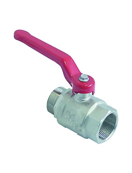 ball valve connection 1 1/4  IT - 1 1/4  ET DN32 total length 96mm with lever handle