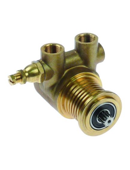 pump head PR204 FLUID-O-TECH L 82mm 200l/h connection 3/8  NPT with bypass brass