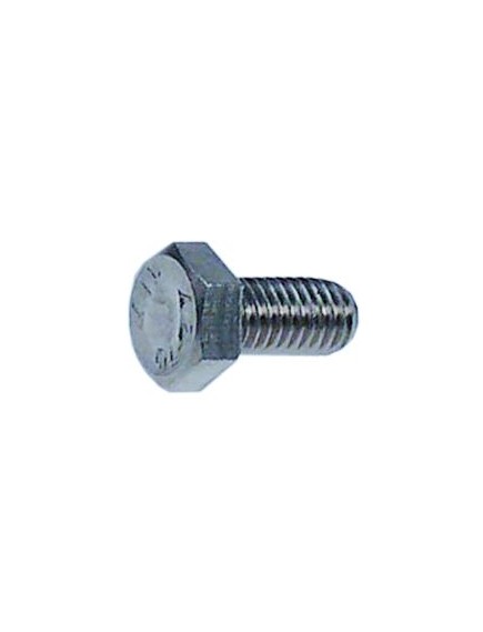 hexagonal screw thread M8 thread L 16mm SS WS 13 Qty 1 pcs DIN 933 / ISO 4017